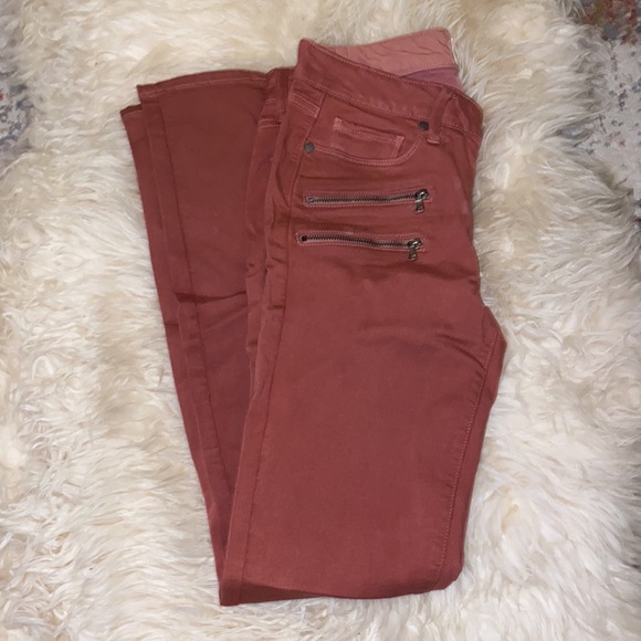 NEW PAIGE Red Clay Skinny Jeans - Picture 5 of 5